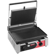 Sirman CORT R 10"x15" Panini Grill - Grooved Top & Bottom with Timer - 1700W 120V Model 34A2301105SI - CulinaryProfis