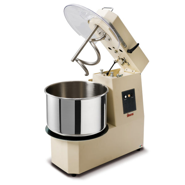 Sirman Hercules 40 TA spiral dough mixer with tilting head and removable bowl