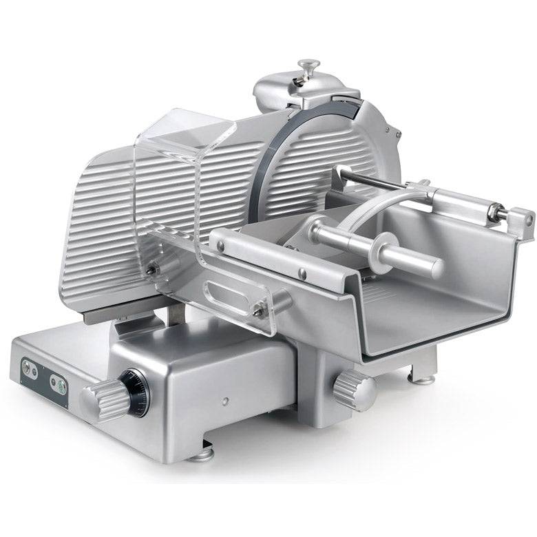 Sirman LEONARDO 370 EVO VCS TOP 15" Straight Feed Fresh Meat Slicer 0.5 HP 16377508SNA - CulinaryProfis