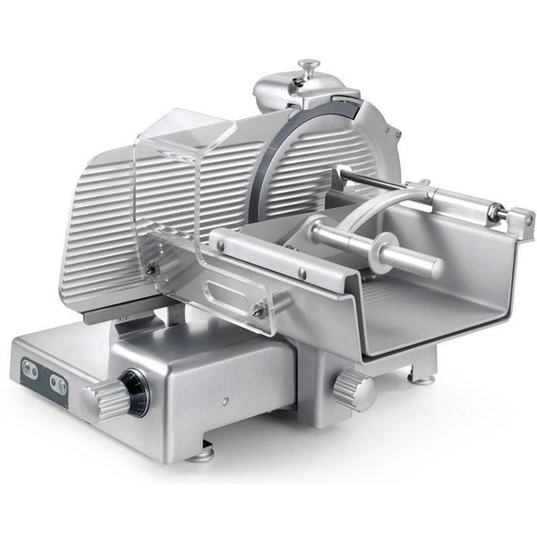 Sirman LEONARDO 370 EVO VCS TOP 15" Straight Feed Fresh Meat Slicer 0.5 HP 16377508SNA - CulinaryProfis