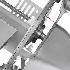 Sirman Raffaello 350 Evo Top 14" Heavy Duty Deli Slicer - 0.55 HP Aluminum Knobs NSF Certified - Model 15359028SNA - CulinaryProfis