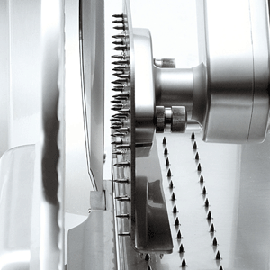 Sirman LEONARDO 370 EVO VCS TOP 15" Straight Feed Fresh Meat Slicer 0.5 HP 16377508SNA