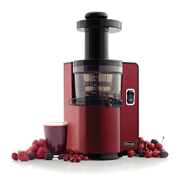 Omega VSJ843Q 43 RPM Pure Press Vertical Cold Press Juicer - Silver