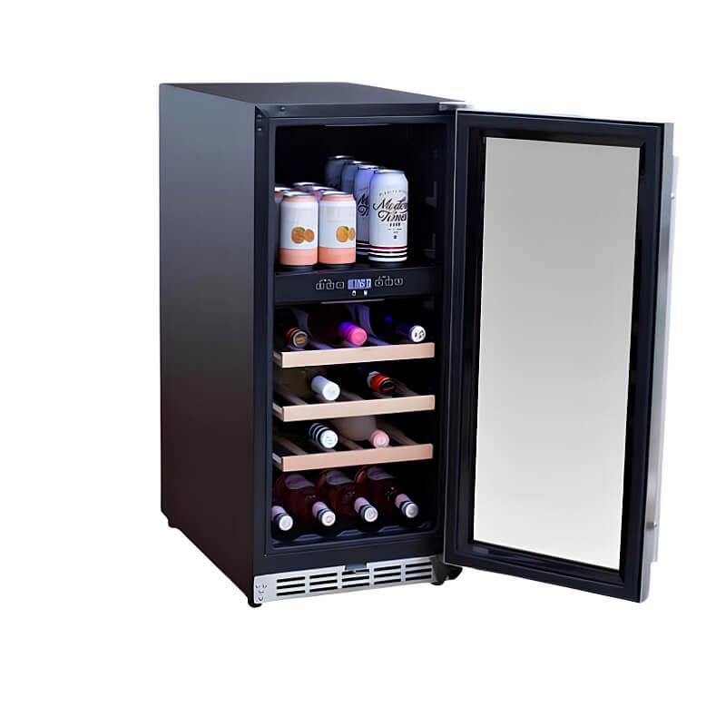 Summerset 15 Inch 3.2 Cu. Ft. Outdoor Dual Zone Wine Cooler - RFR - 15WD - CulinaryProfis