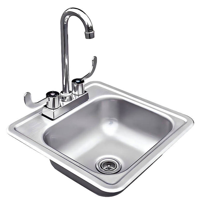 Summerset 15 - Inch x 15 - Inch Drop - in Sink - SNK - 15D - CulinaryProfis