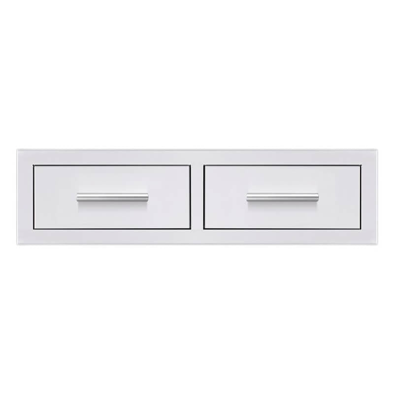 Summerset 32 - Inch Stainless Steel Horizontal Double Drawer - DR2 - 32H - CulinaryProfis