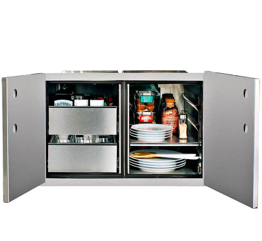 Summerset 36 Inch Two Drawer Dry Storage Combo - DP - 36DC - CulinaryProfis