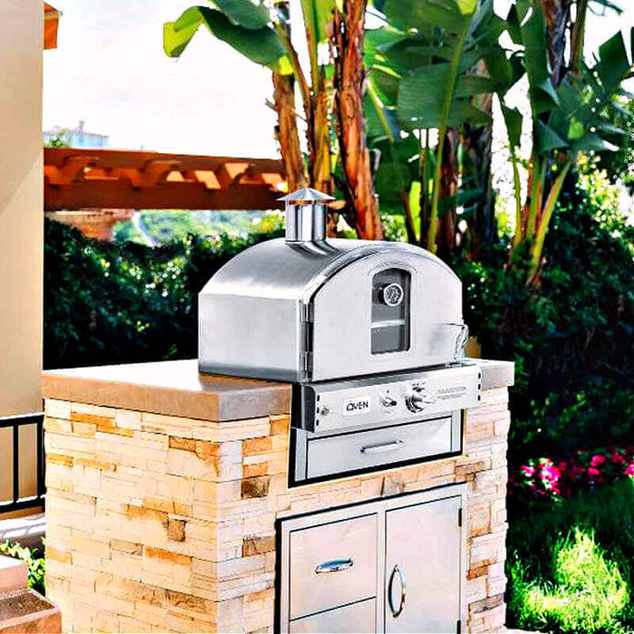 Summerset Built In / Countertop Outdoor Pizza Oven - SS - OVBI - CulinaryProfis
