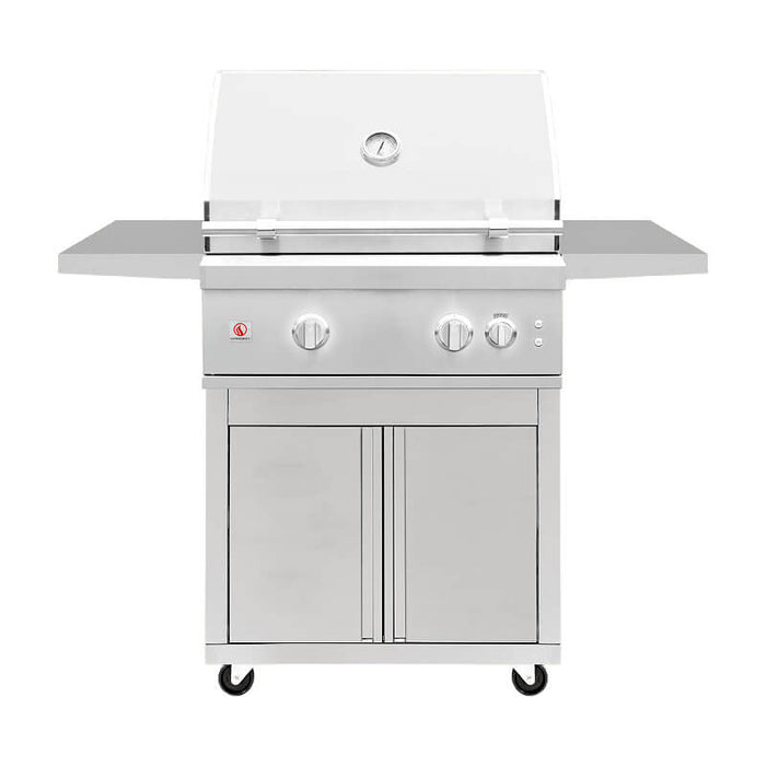 Summerset QST30 Quest Series 30 - Inch 36,000 BTU 2 - Burner Freestanding Gas Grill with Deluxe Cart - CulinaryProfis