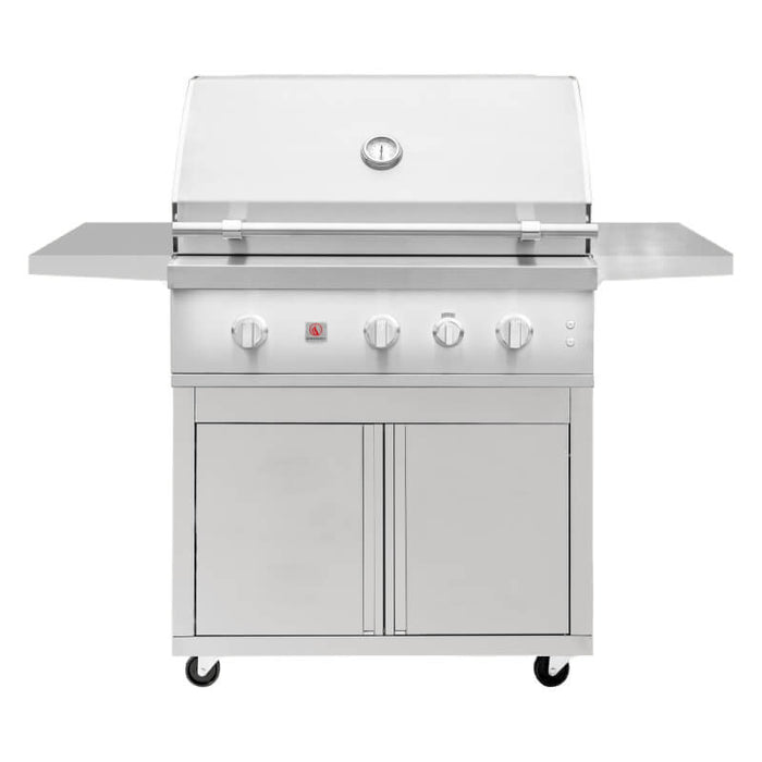 Summerset QST36 Quest Series 36 - Inch 54,000 BTU 3 - Burner Freestanding Gas Grill with Deluxe Cart - CulinaryProfis