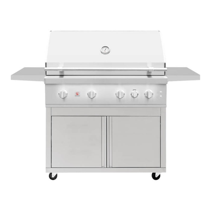 Summerset QST42 Quest Series 42 - Inch 72,000 BTU 4 - Burner Freestanding Gas Grill with Deluxe Cart - CulinaryProfis