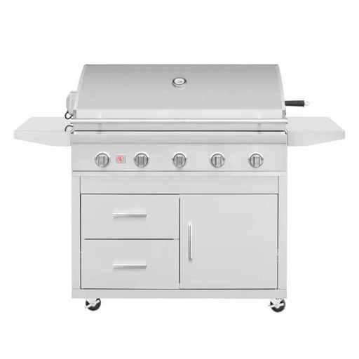 Summerset SZRPRO32L Sizzler Pro 32 - Inch 56,000 BTU 4 - Burner Freestanding Gas Grill with Deluxe Cart - CulinaryProfis