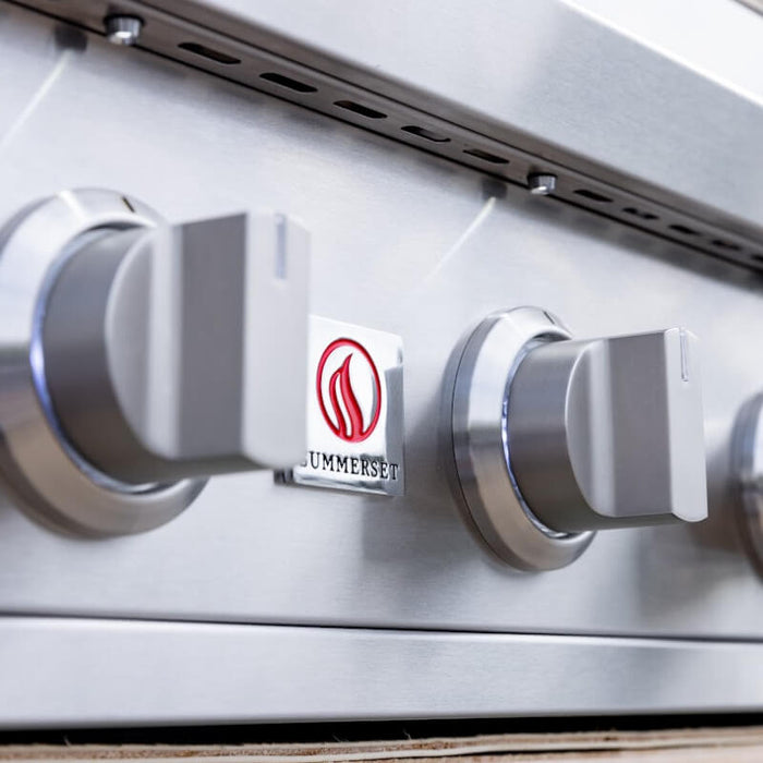 Summerset SZRPRO32L Sizzler Pro 32 - Inch 56,000 BTU 4 - Burner Freestanding Gas Grill with Deluxe Cart - CulinaryProfis