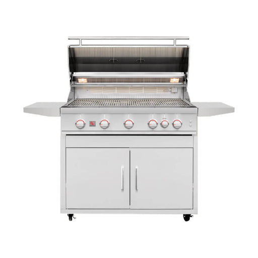 Summerset SZRPRO40L Sizzler Pro 40 - Inch 70,000 BTU 5 - Burner Freestanding Gas Grill with Standard Cart - CulinaryProfis