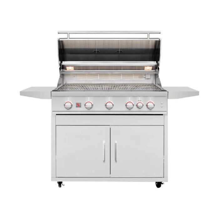 Summerset SZRPRO40L Sizzler Pro 40 - Inch 70,000 BTU 5 - Burner Freestanding Gas Grill with Standard Cart - CulinaryProfis