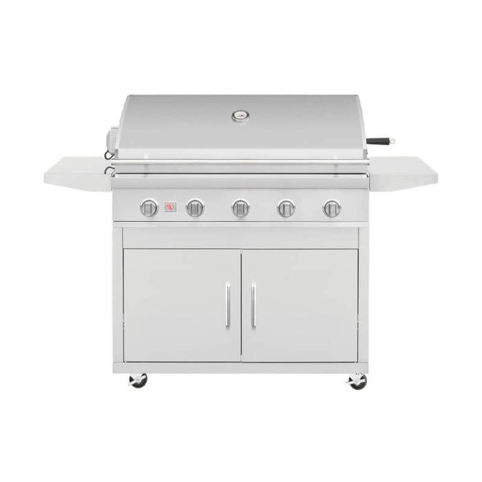 Summerset SZRPRO40L Sizzler Pro 40 - Inch 70,000 BTU 5 - Burner Freestanding Gas Grill with Standard Cart - CulinaryProfis