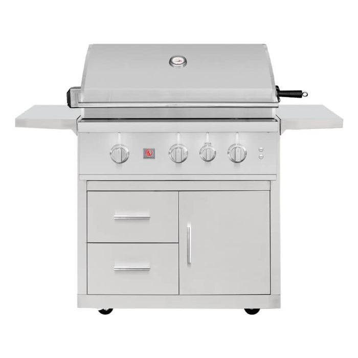 Summerset TRLPRO32L TRL Pro 32 - Inch 60,000 BTU 3 - Burner Freestanding Gas Grill with Deluxe Cart - CulinaryProfis