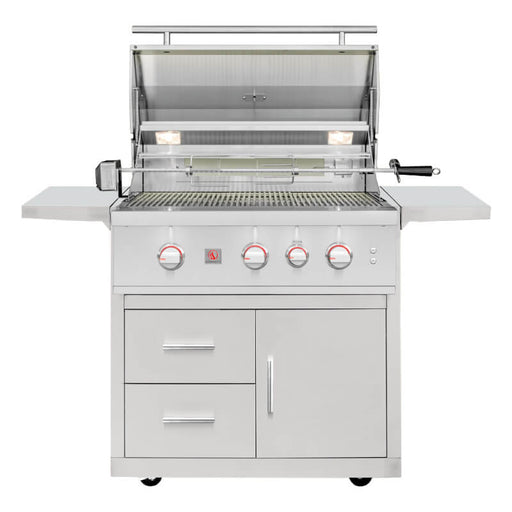 Summerset TRLPRO32L TRL Pro 32 - Inch 60,000 BTU 3 - Burner Freestanding Gas Grill with Deluxe Cart - CulinaryProfis