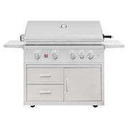 Summerset TRLPRO40 TRL Pro 40 - Inch 80,000 BTU 4 - Burner Freestanding Gas Grill with Deluxe Cart - CulinaryProfis
