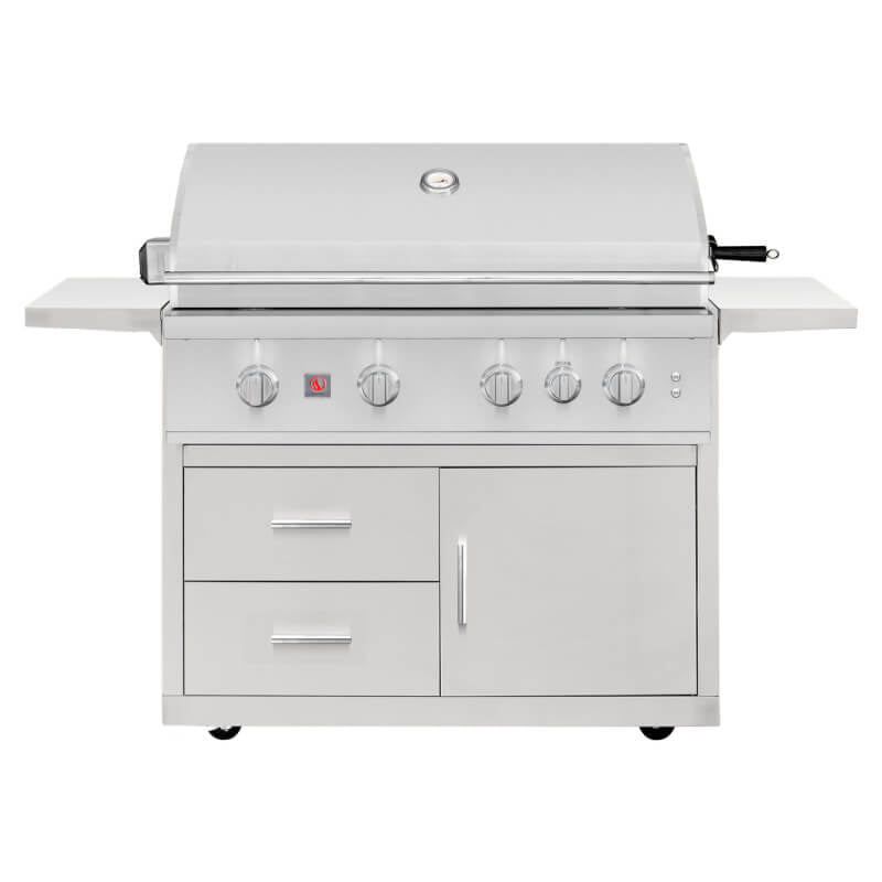 Summerset TRLPRO40 TRL Pro 40 - Inch 80,000 BTU 4 - Burner Freestanding Gas Grill with Deluxe Cart - CulinaryProfis