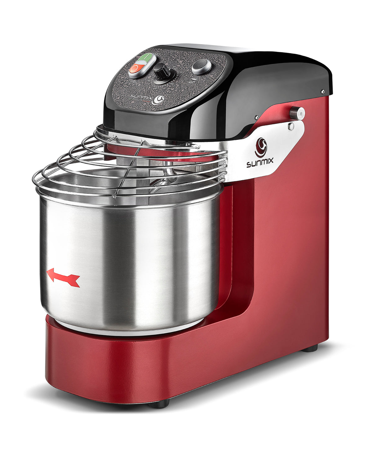 Sunmix EASY10 spiral mixer in Ruby Red (Rosso Rubino)