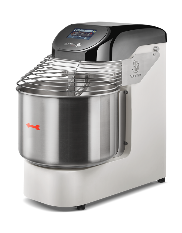 Sunmix EVO20 spiral mixer in Ruby Red (Rosso Rubino)