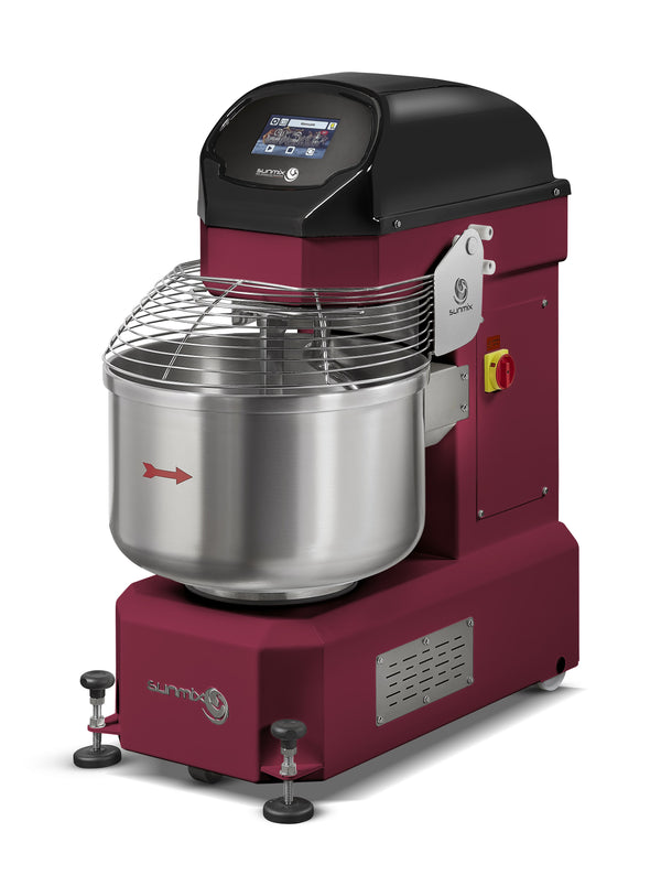 Sunmix SMART60 digital spiral mixer in Ruby Red (Rosso Rubino)