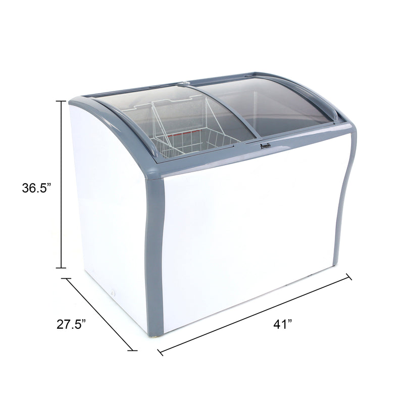 Avanti 9.5 cu. ft. Commercial Glass Top Freezer or Refrigerator Avanti Products, LLC
