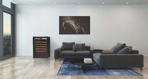 Transtherm Prestige Loft 74 Bottle Wine Cabinet Glass Door - CulinaryProfis