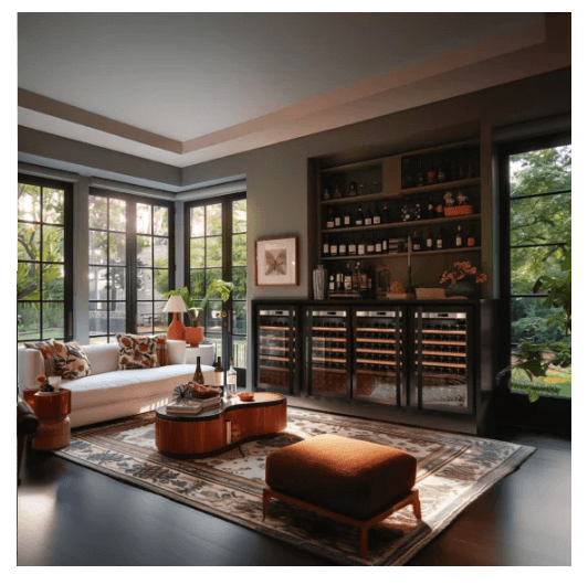 Transtherm Prestige Loft 74 Bottle Wine Cabinet Glass Door - CulinaryProfis