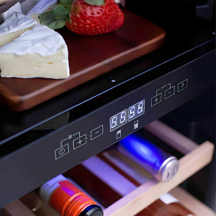 TrueFlame 15 Inch 3.2 Cu. Ft. Outdoor Dual Zone Wine Cooler - CulinaryProfis