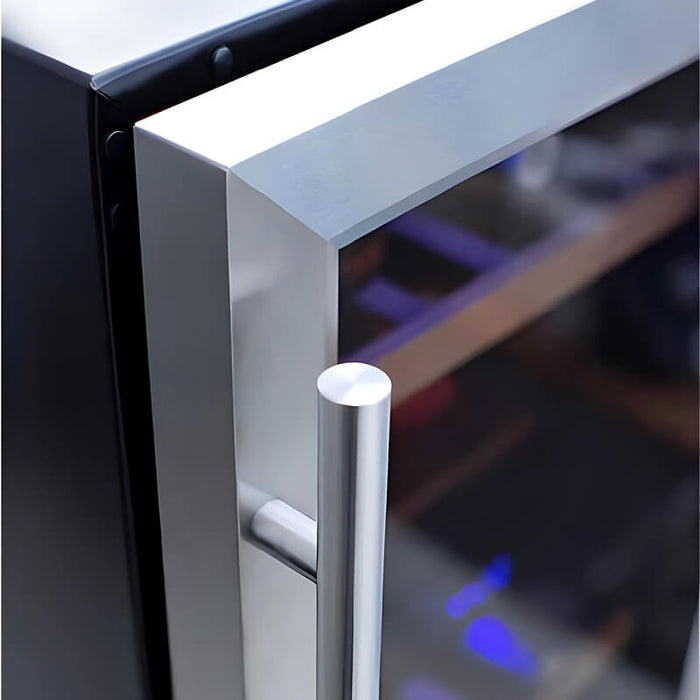 TrueFlame 15 Inch 3.2 Cu. Ft. Outdoor Dual Zone Wine Cooler - CulinaryProfis