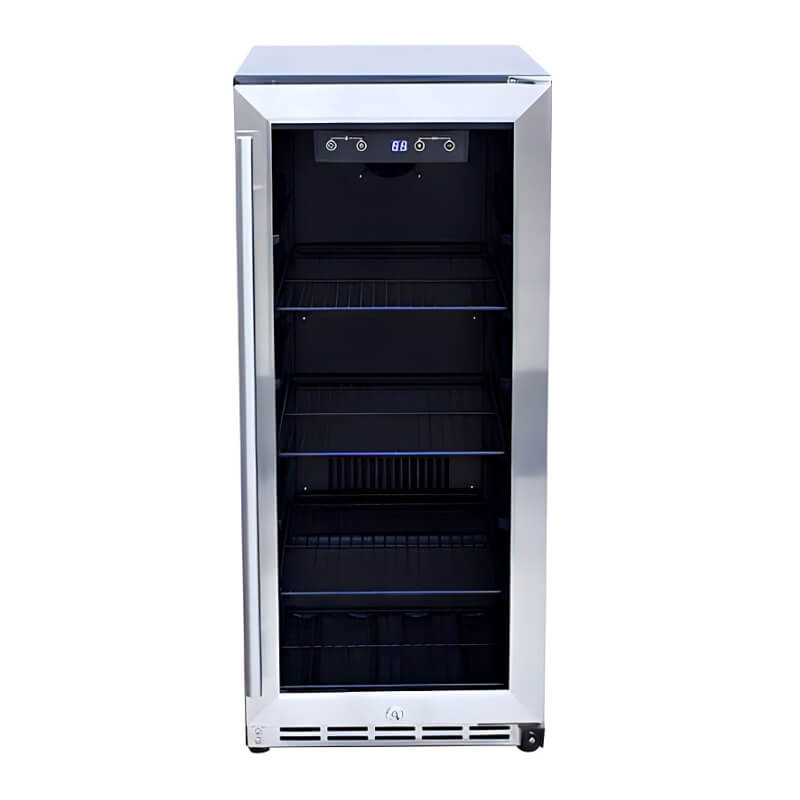 TrueFlame 15 Inch 3.2 Cu. Ft. Outdoor Refrigerator With Glass Door - CulinaryProfis