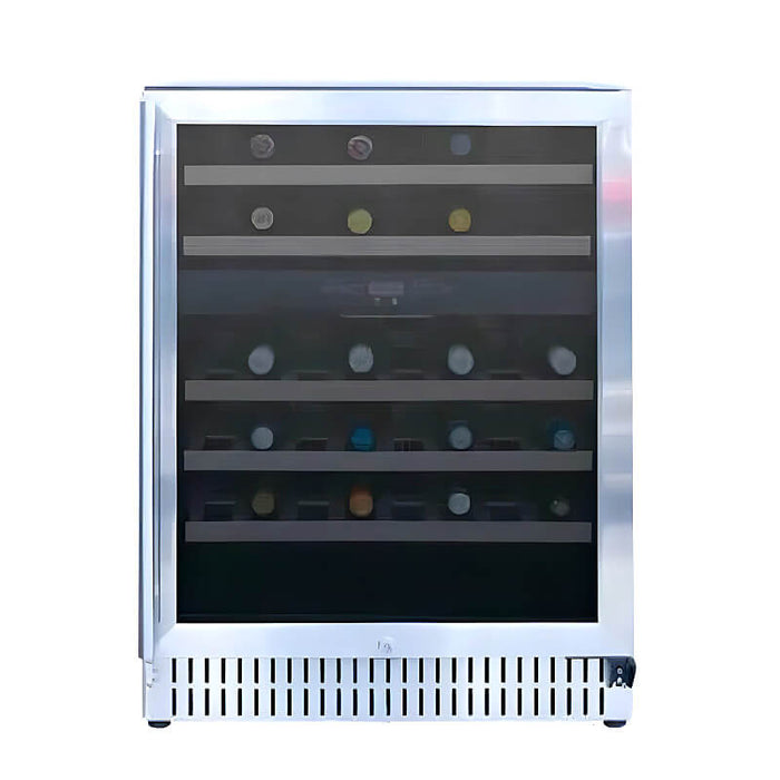 TrueFlame 24 Inch 5.3 Cu. Ft. Outdoor Dual Zone Wine Cooler - CulinaryProfis