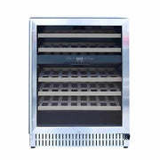 TrueFlame 24 Inch 5.3 Cu. Ft. Outdoor Dual Zone Wine Cooler - CulinaryProfis