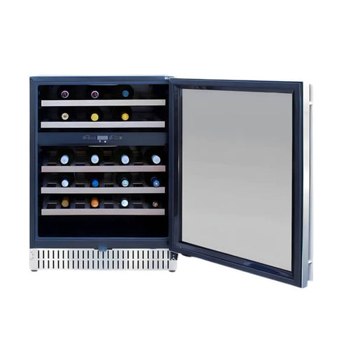 TrueFlame 24 Inch 5.3 Cu. Ft. Outdoor Dual Zone Wine Cooler - CulinaryProfis