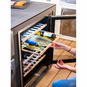 TrueFlame 24 Inch 5.3 Cu. Ft. Outdoor Dual Zone Wine Cooler - CulinaryProfis