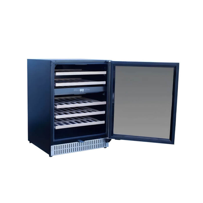 TrueFlame 24 Inch 5.3 Cu. Ft. Outdoor Dual Zone Wine Cooler - CulinaryProfis