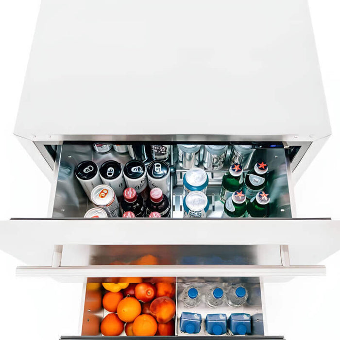 TrueFlame 24 - Inch 5.3 Cu. Ft. Outdoor Rated Two Drawer Refrigerator - CulinaryProfis