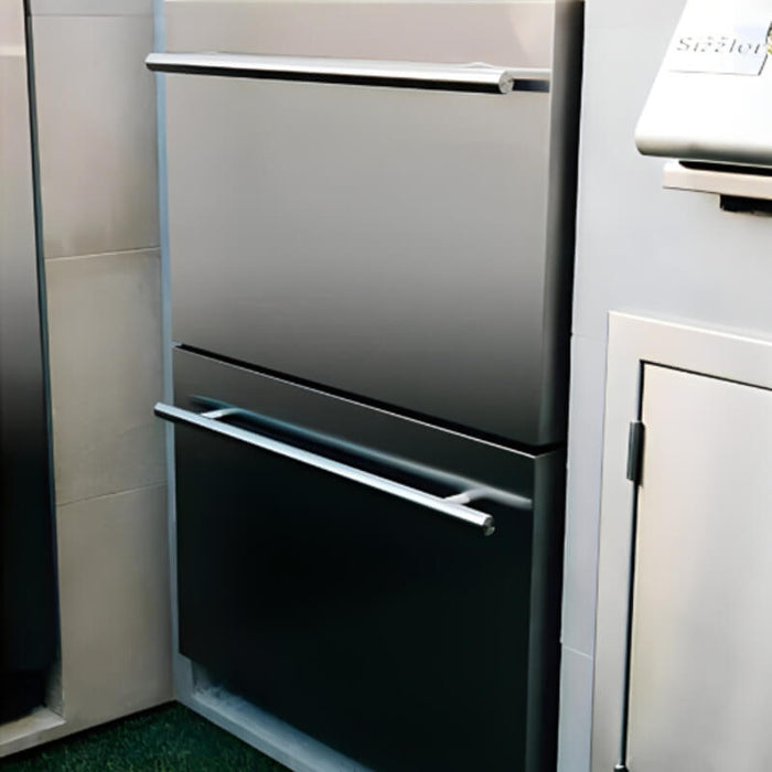 TrueFlame 24 - Inch 5.3 Cu. Ft. Outdoor Rated Two Drawer Refrigerator - CulinaryProfis
