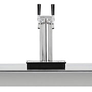 TrueFlame 24 - Inch 6.6 Cu. Ft. Outdoor Rated Double Tap Kegerator - TF - RFR - 24DK2 - CulinaryProfis