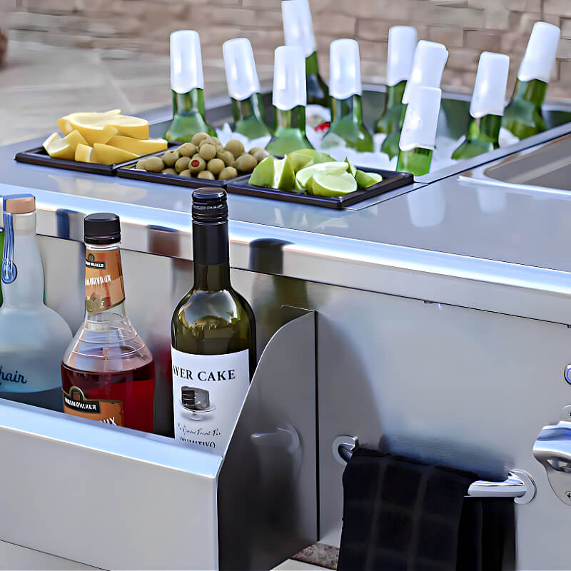 TrueFlame 30 Inch Built - In Beverage and Prep Station - TF - BC - 30L - CulinaryProfis