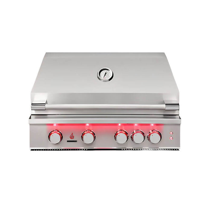 TrueFlame 32 Inch 4 Burner Built - In Gas Grill - CulinaryProfis