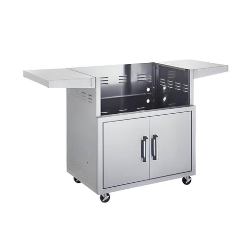 TrueFlame 32 - Inch Stainless Steel Deluxe Grill Cart with Fold - Down Side Shelves - CART - TF - 32DC - CulinaryProfis