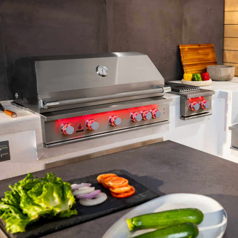 TrueFlame 40 Inch 5 Burner Built - In Gas Grill - CulinaryProfis