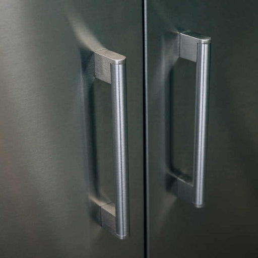 TrueFlame 40 - Inch Stainless Steel Deluxe Grill Cart with Fold - Down Side Shelves - CulinaryProfis