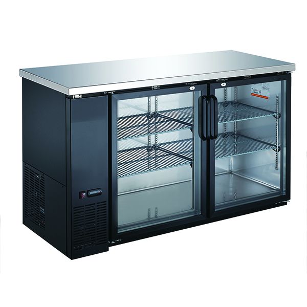 U - Star - USBB - 6024G, Back Bar Cooler Glass Doors 24" Deep 60" Wide - CulinaryProfis