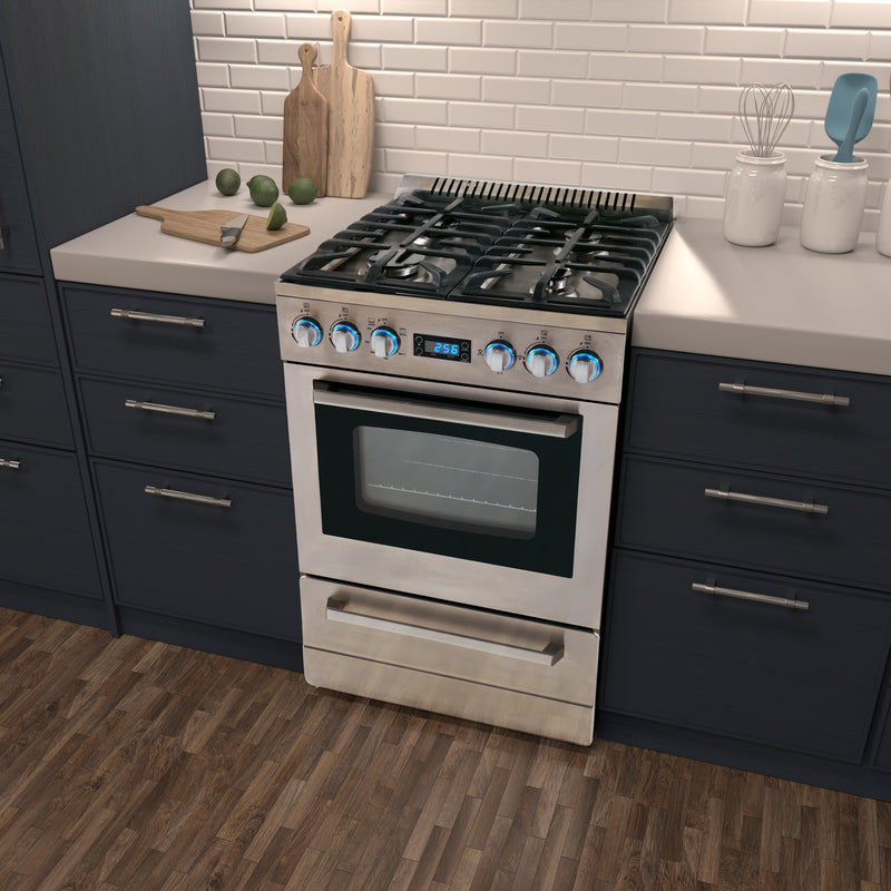 Avanti DGR24P3S cooktop detail