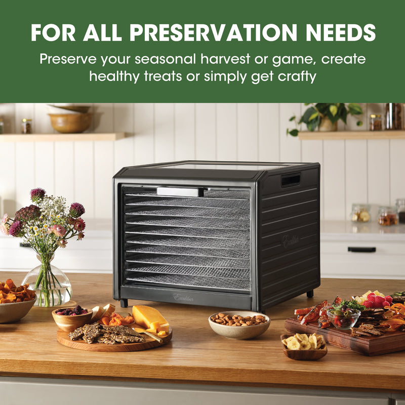 Excalibur 10 Tray Performance Digital Dehydrator, in Stainless Steel Excalibur