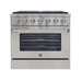 Vinotemp - BR - 36SSGG, Brama by Vinotemp 36" Gas Range and Oven, 5.2 cu. ft. Capacity, in Stainless Steel - CulinaryProfis